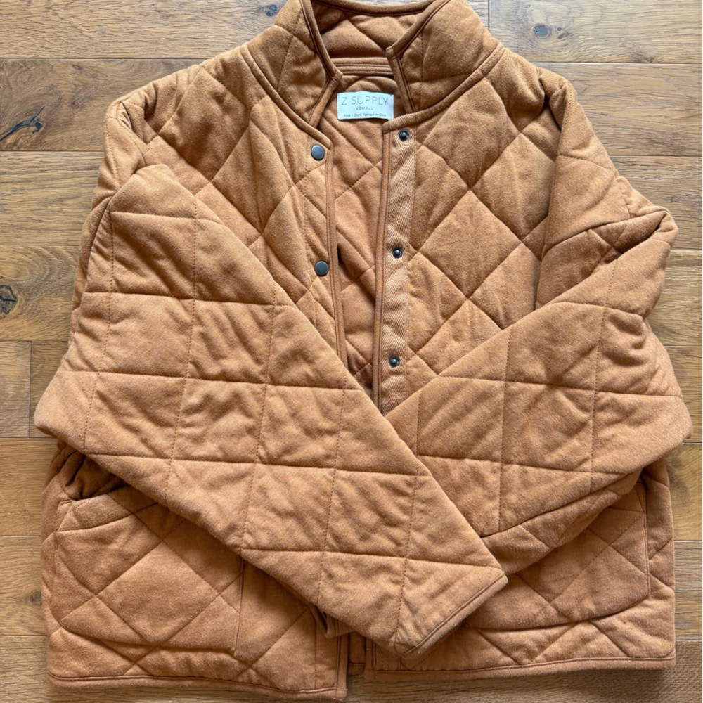 The Maya Quilted Jacket Is An Absolute Essential: Women's Quilted Tan Jacket View 4